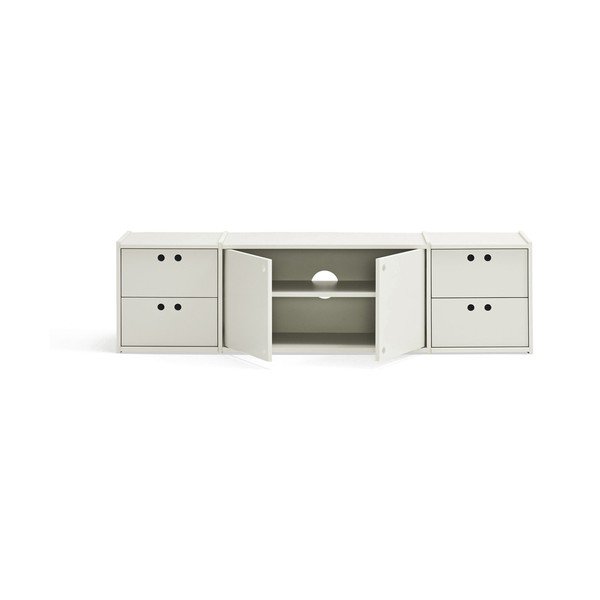 Krémszínű TV-állvány 157x42x40 cm Wally – Teulat-image-2