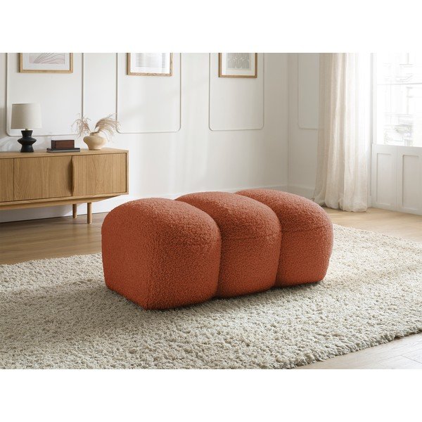 Téglavörös buklé lábtartó Hippolyte – Bobochic Paris-image-1