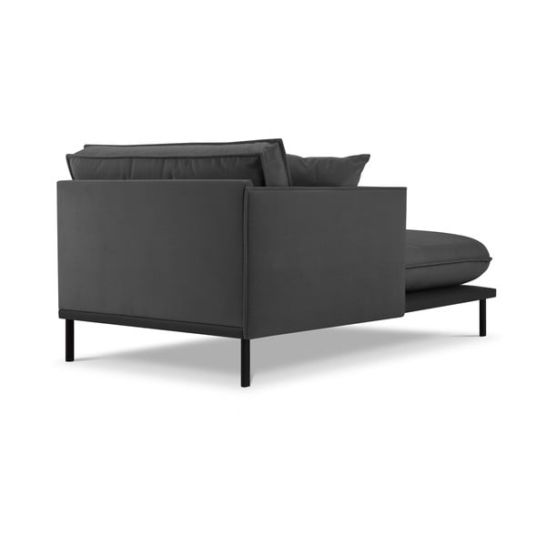 Sötétszürke bársony heverő (bal oldali) Auguste – Interieurs 86-image-2