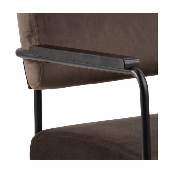 Cloe sötétbarna bársony fotel - Actona-image-4