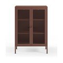 Borvörös fém szekrény 70x100x40 cm Fayna – Marckeric