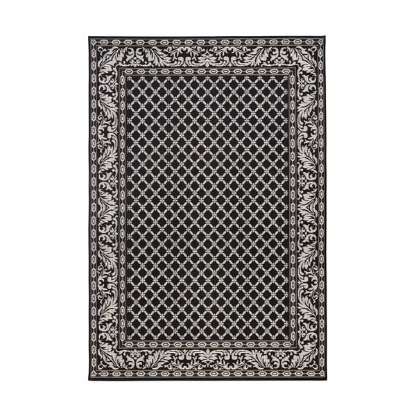 Royal fekete-krémszínű kültéri szőnyeg, 115 x 165 cm - NORTHRUGS