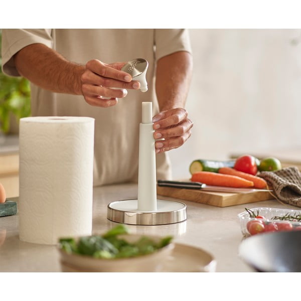 Fehér műanyag papírtörlő tartó ø 16 cm Push&Tear – Joseph Joseph-image-2