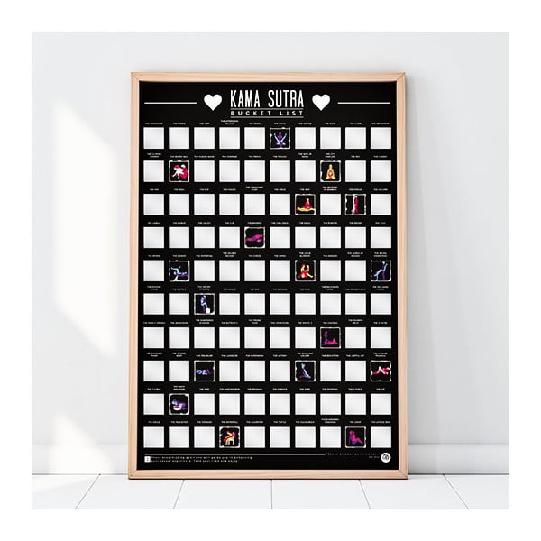 Kama Sutra Bucket List kaparós poszter - Gift Republic