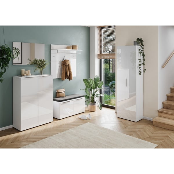 Fehér ruhásszekrény 59x197 cm Genova – Germania-image-4