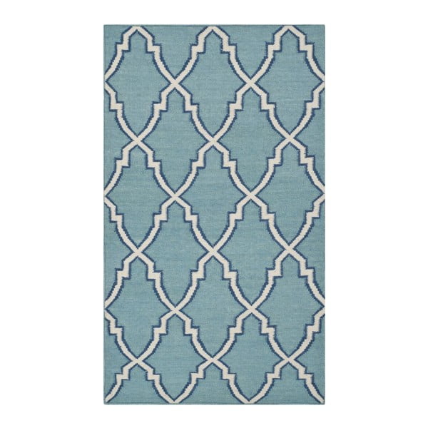 Nico kék gyapjú szőnyeg, 152 x 91 cm - Safavieh