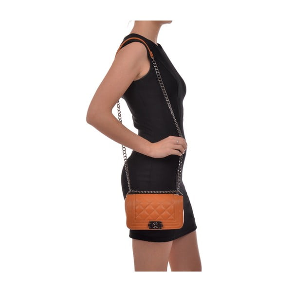 Mari konyakbarna bőr borítéktáska - Isabella Rhea-image-4