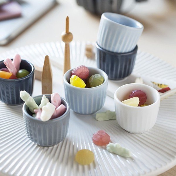 Hammershoi 2 db fehér porcelán tojástartó, ⌀ 8 cm - Kähler Design-image-1