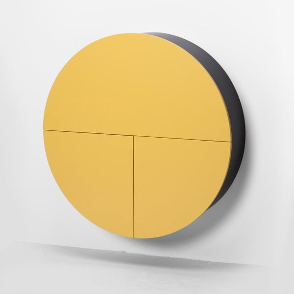 Pill sárga-fekete többfunkciós fali asztal - EMKO-image-1