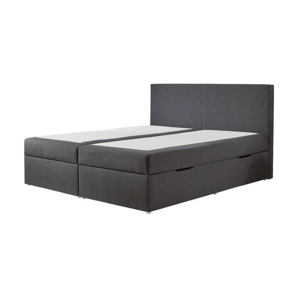 Szürke ágyneműtartós boxspring ágy 180x200 cm Harry – Rojaplast