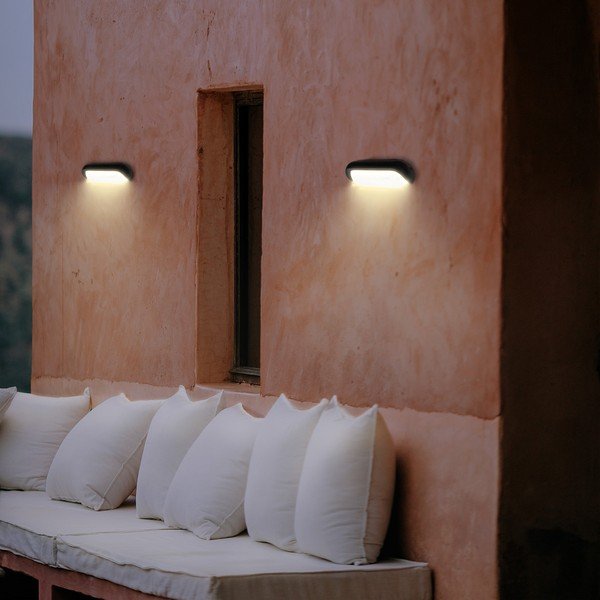 Sia fekete falilámpa, hosszúság 20 cm - SULION-image-1