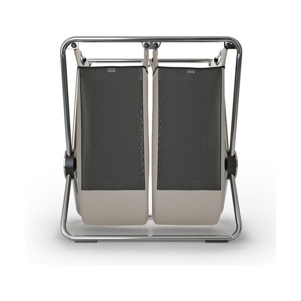 Világosbarna textil összecsukható szennyeskosár 200 l – simplehuman-image-1