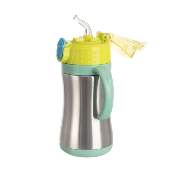 Zöld rozsdamentes acél gyerek ivópalack 330 ml – Orion-image-1