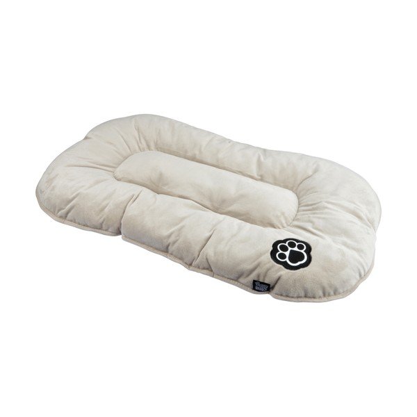 Bézs velúr fekhely kutyáknak 87x55 cm Flakes – Love Story