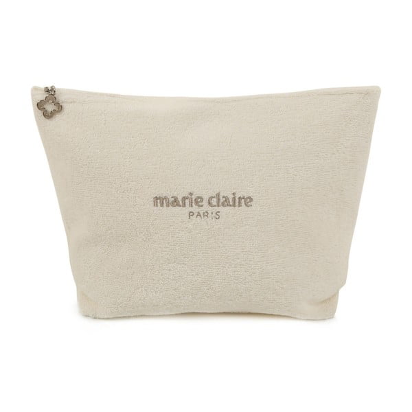 Marie Claire krémszínű kozmetikai táska, hossz 32 cm