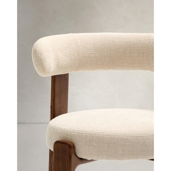 Barna-bézs kőrisfa étkezőszék Granite – Kave Home-image-2