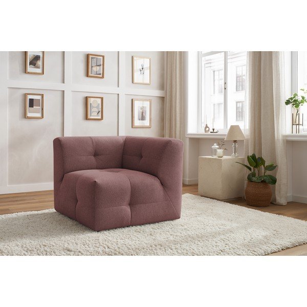 Sötét rózsaszín kanapé modul Kleber - Bobochic Paris-image-4