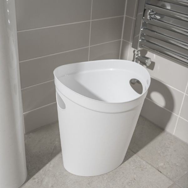 Flexi fehér irodai szemetes, 27 x 26 x 34 cm - Addis-image-1