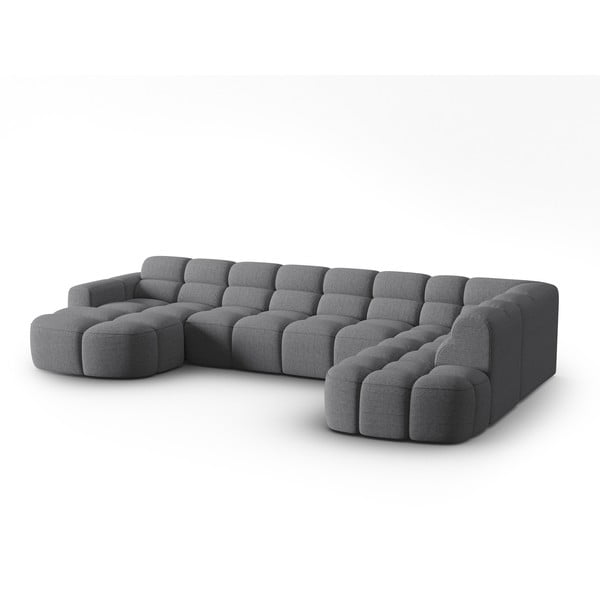 Szürke sarokkanapé Lisa – Micadoni Home-image-2