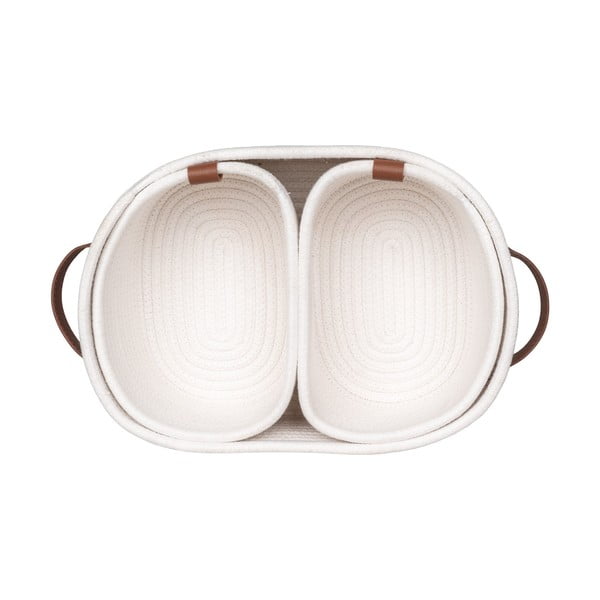 Fürdőszobai textil tárolókosár szett 3 db-os 35x25x13 cm Jarana – House Nordic-image-4