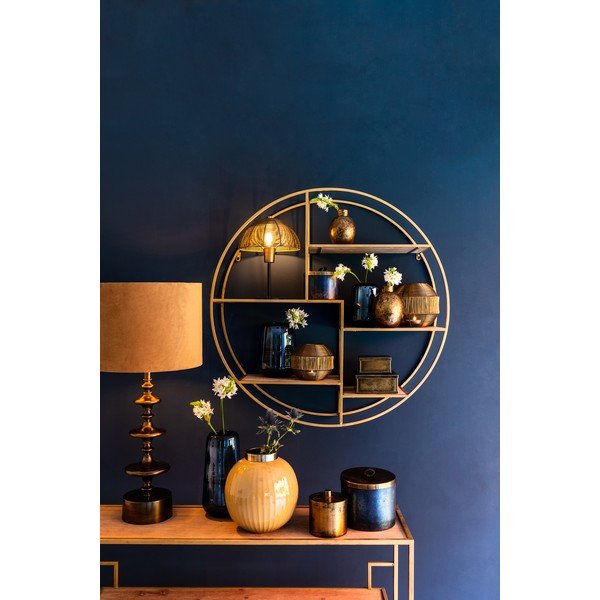Bronzszínű asztali lámpa (magasság 33 cm) Klobu – Light & Living-image-1