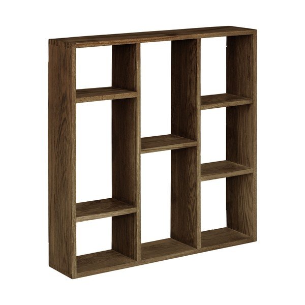 Sötétbarna többszintes tölgyfa fali polc 70 cm Townsville – House Nordic