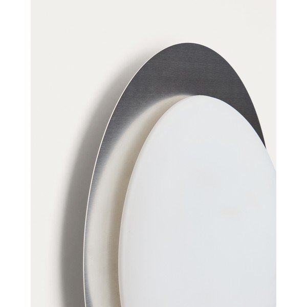 Szürke LED fali lámpa ø 40 cm Novae – Kave Home-image-3