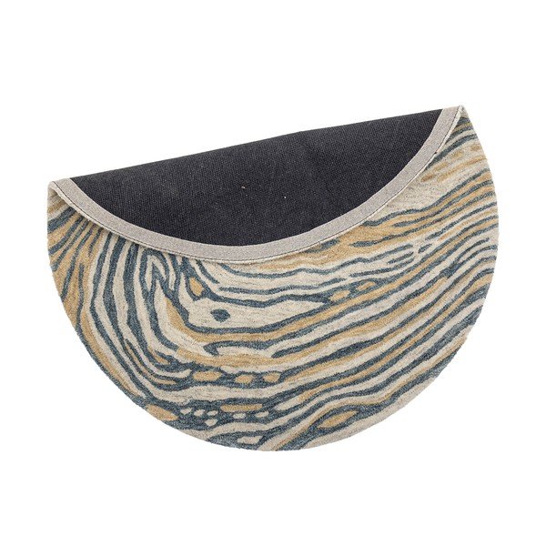 Kék-barna gyapjú kerek szőnyeg ø 120 cm Tiger – Bloomingville-image-3