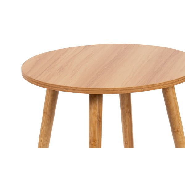 Natúr színű kerek dohányzóasztal szett 2 db-os ø 60 cm Luke – Bonami Essentials-image-4