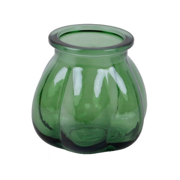 Tangerine zöld újrahasznosított üveg váza, magasság 11 cm - Ego Dekor