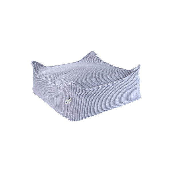 Kék kordbársony gyerek babzsákfotel Square – Wigiwama