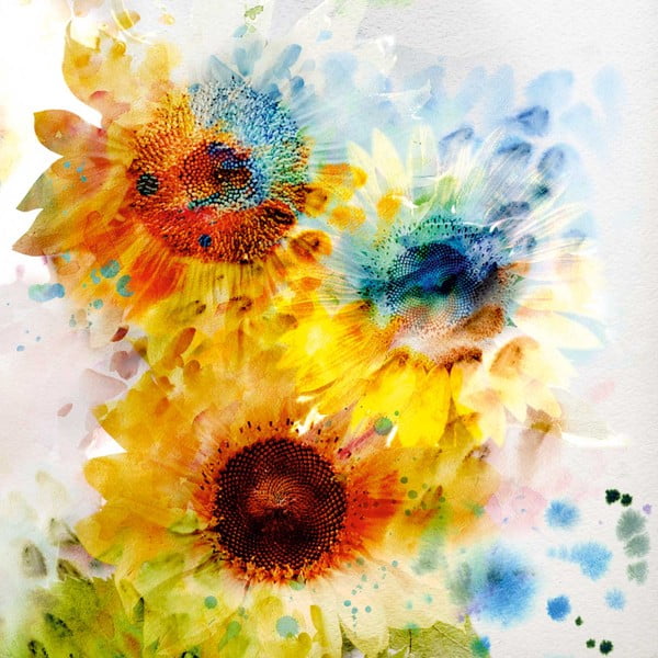 Decor Flowers kép, 60 x 60 cm - Homemania