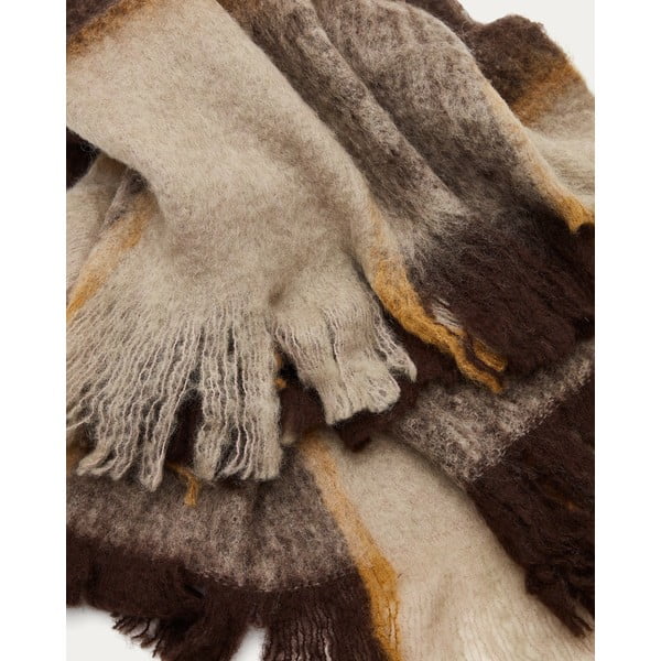 Gyapjú-szálkeverék takaró 130x170 cm Maro – Kave Home-image-1