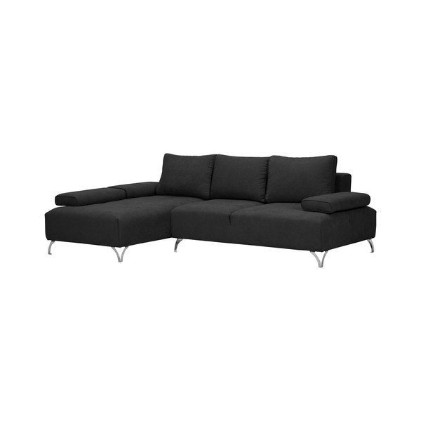 Virgo sötétszürke kinyitható sarokkanapé, bal oldali - Windsor & Co Sofas-image-1