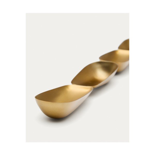 Aranyszínű rozsdamentes acél szervírozó tálka Aruc – Kave Home-image-3