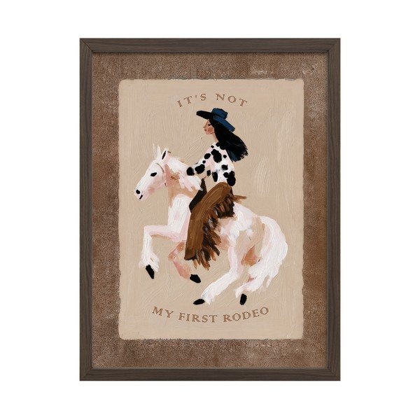 Nyomtatott keretezett kép 30x40 cm Rodeo – Styler