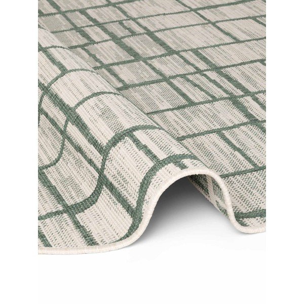 Zöld-krémszínű kerek kültéri-beltéri szőnyeg ø 160 cm Haringey Crouch – Ted Baker-image-3