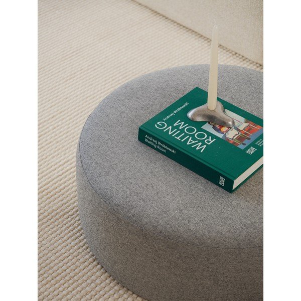 Szürke gyapjú puff Folk – noo.ma-image-2