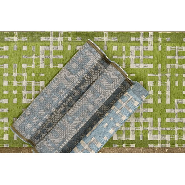 Barna mosható futószőnyeg 55x240 cm Dama Fango – Floorita-image-2