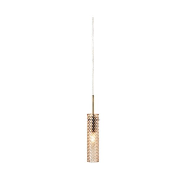Sárgaréz színű-borostyán színű üveg függőlámpa ø5x27,5 cm Vibia – Markslöjd