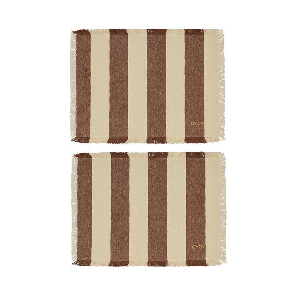 Bio pamut tányéralátét szett 2 db-os 36x48 cm Toppu – OYOY Living Design
