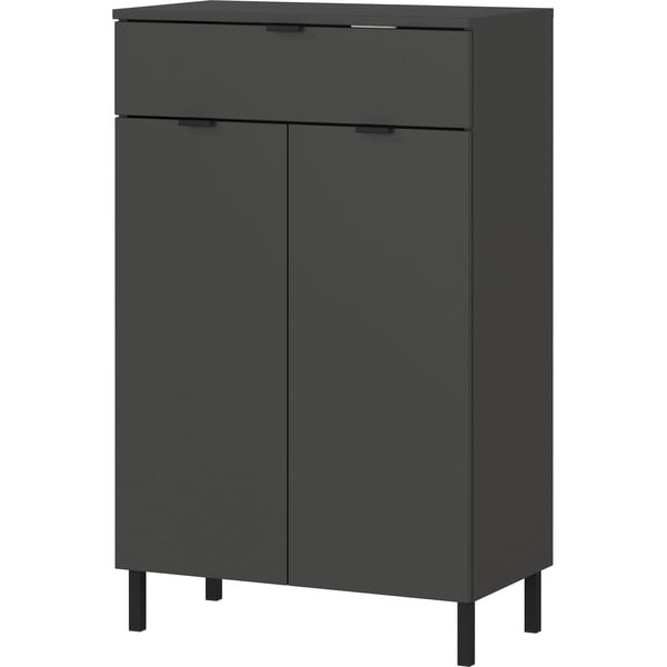 Antracitszürke magas fürdőszoba szekrény 60x97 cm Arcena – Germania-image-2