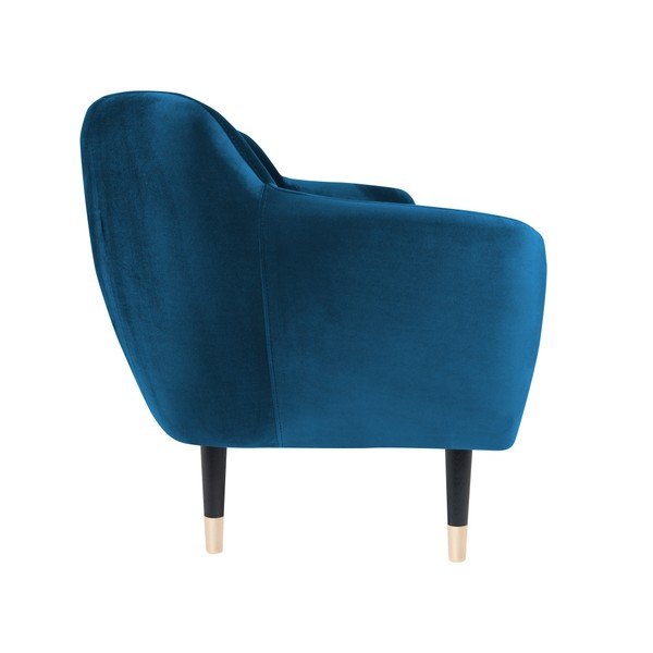 Benito kék kanapé fekete lábakkal, 188 cm - Mazzini Sofas-image-3