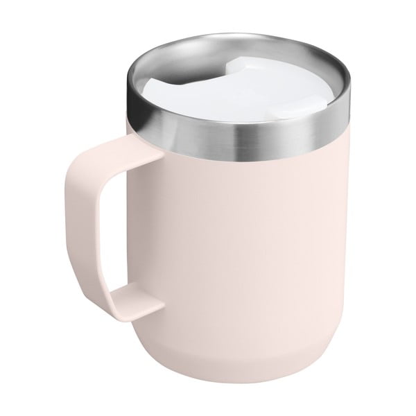 Világos rózsaszín rozsdamentes acél termobögre 230 ml Stay-Hot Camp Mug Rose Quartz – Stanley-image-3