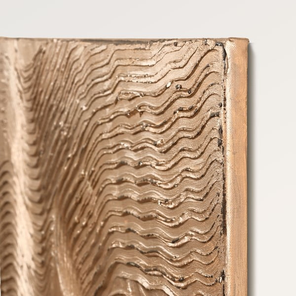 Kézzel festett kép 88x118 cm Metallic Brown – Malerifabrikken-image-3