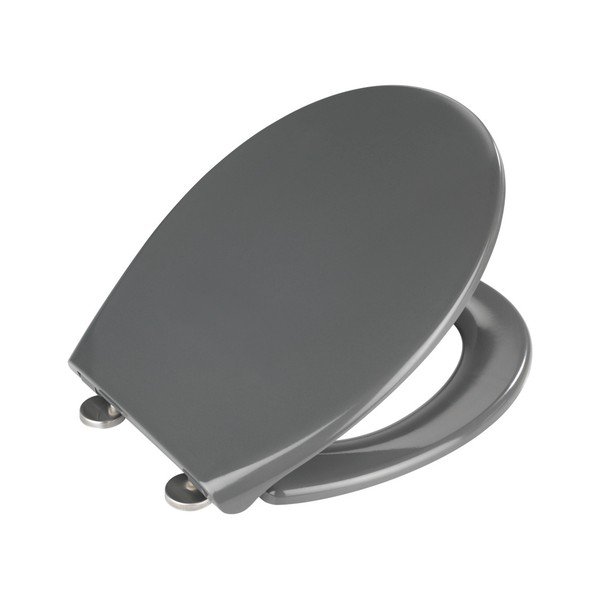 Samos sötétszürke WC-ülőke, 44,5 x 37,5 cm - Wenko-image-2