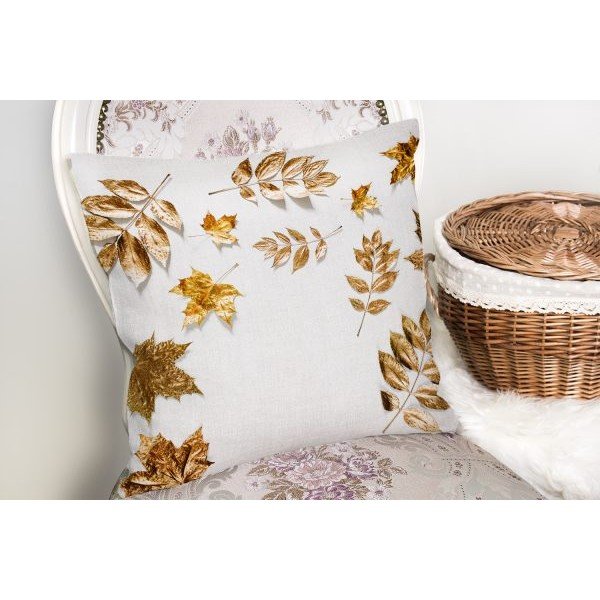 Golden Leaves párnahuzat, 42 x 42 cm - Minimalist Cushion Covers-image-2