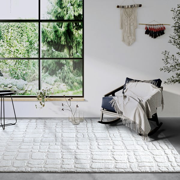 Krémszínű szőnyeg 160x235 cm Artistique Cream White – Elle Decoration-image-1