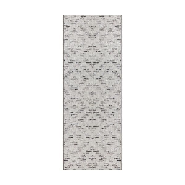 Curious Creil kültéri használatra is alkalmas bézs szőnyeg, 77 x 200 cm - Elle Decoration