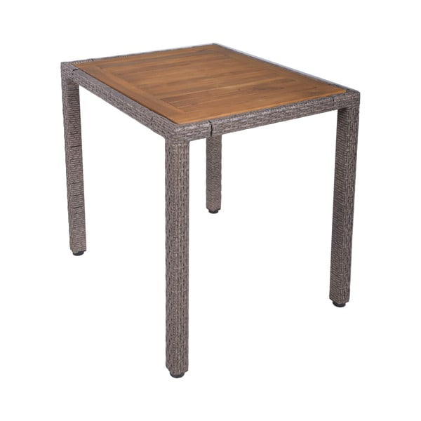 Sötétbarna műrattan kétszemélyes kerti étkezőgarnitúra Dakota – Garden Pleasure-image-2